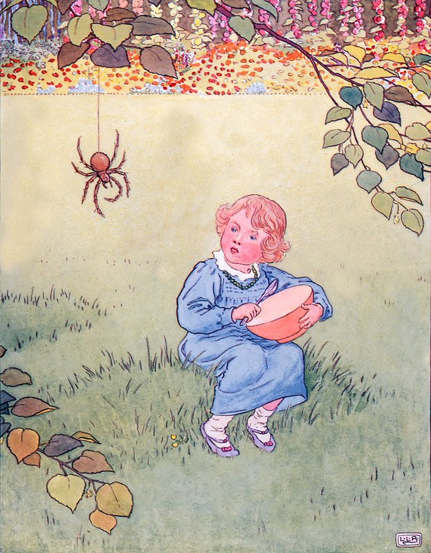 Little Miss Muffet alkotó: Leonard Leslie Brooke