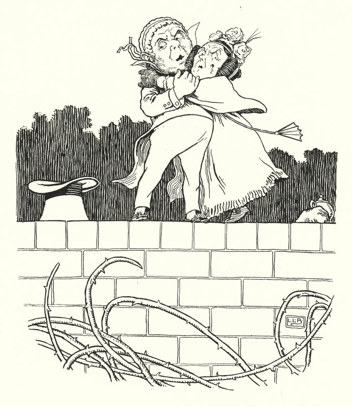 Discobbolos úr és asszony (litho) alkotó: Leonard Leslie Brooke