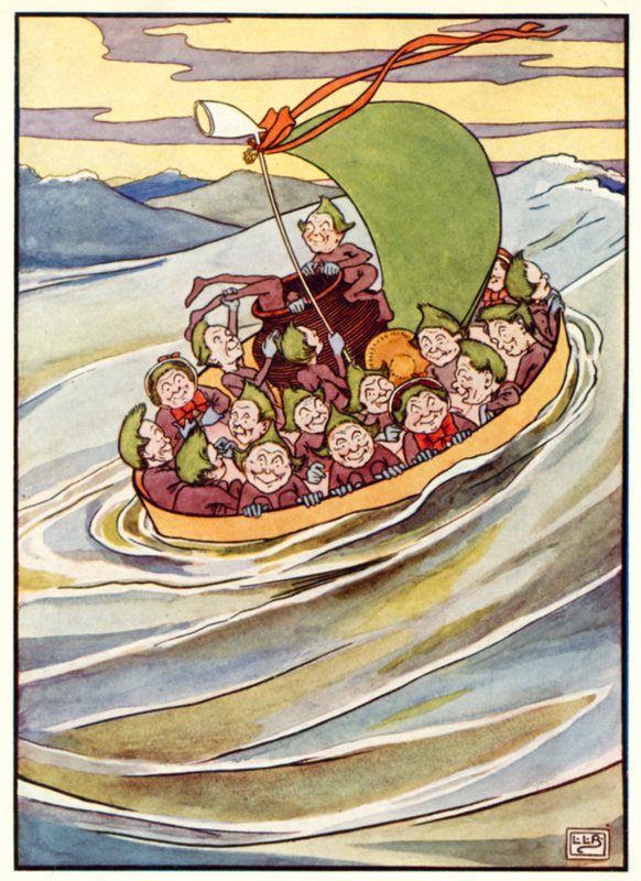 The Jumblies (színes litó) alkotó: Leonard Leslie Brooke