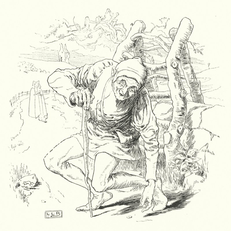 Volt egy görbe ember, és egy görbe mérföldet ment (metszet) alkotó: Leonard Leslie Brooke