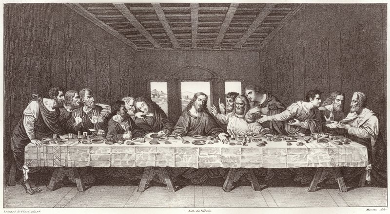 Az utolsó vacsora alkotó: Leonardo da after Vinci