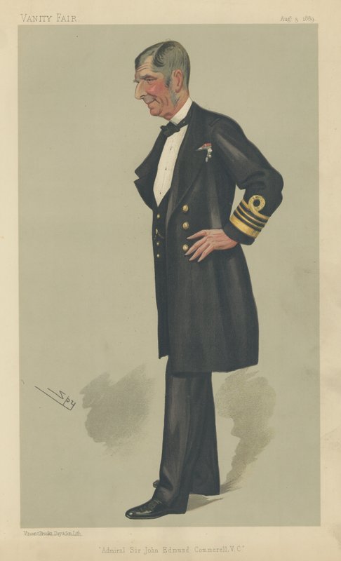 Sir John Edmund Commerell admirális VC alkotó: Leslie Matthew Ward