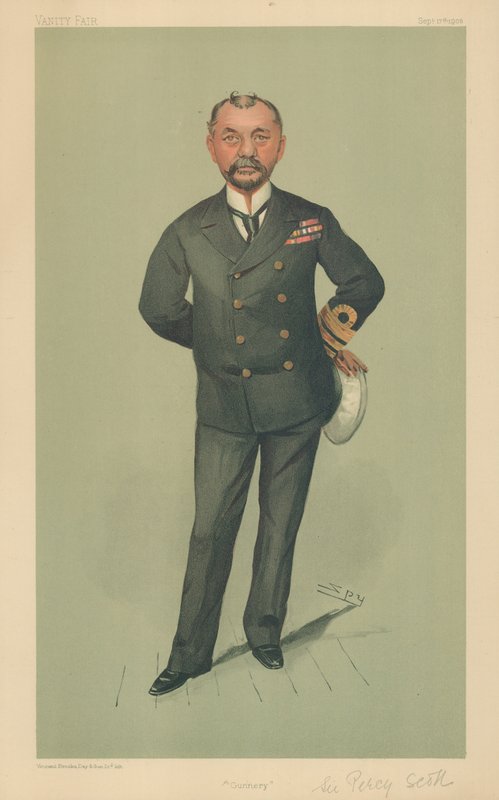 Percy Scott kapitány, Gunnery, 1903. szeptember 17., Vanity Fair rajzfilm alkotó: Leslie Matthew Ward