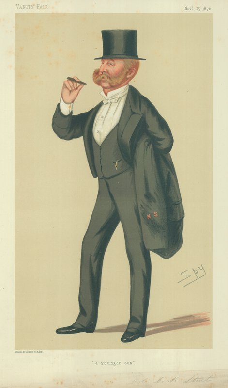 Charles Napier Sturt ezredes, Egy fiatalabb fiú, 1876. november 25., Vanity Fair rajzfilm alkotó: Leslie Matthew Ward