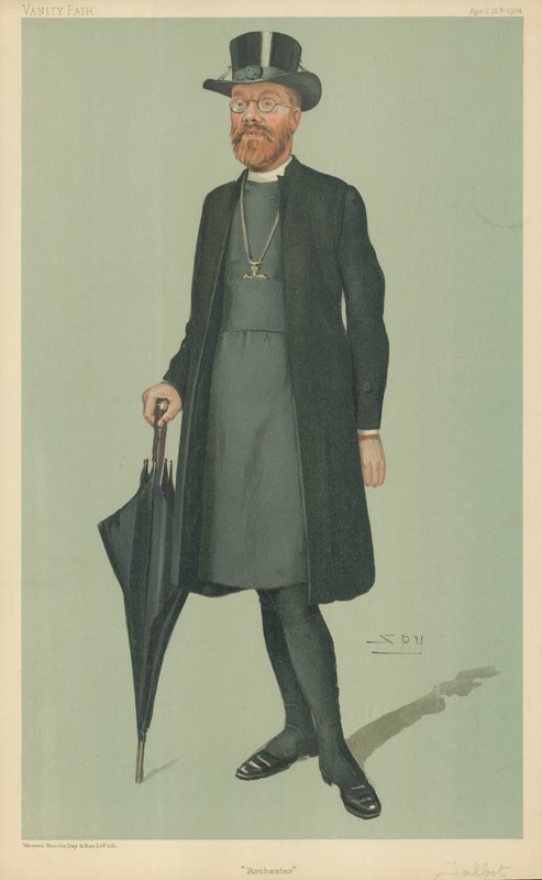 Edward Talbot, Rochester püspöke, Rochester, 1904. április 21., Vanity Fair rajzfilm alkotó: Leslie Matthew Ward