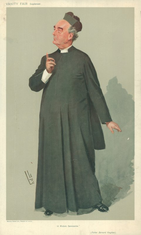 Bernard Vaughan atya, Egy modern Savonarola, 1907. január 30., Vanity Fair rajzfilm alkotó: Leslie Matthew Ward