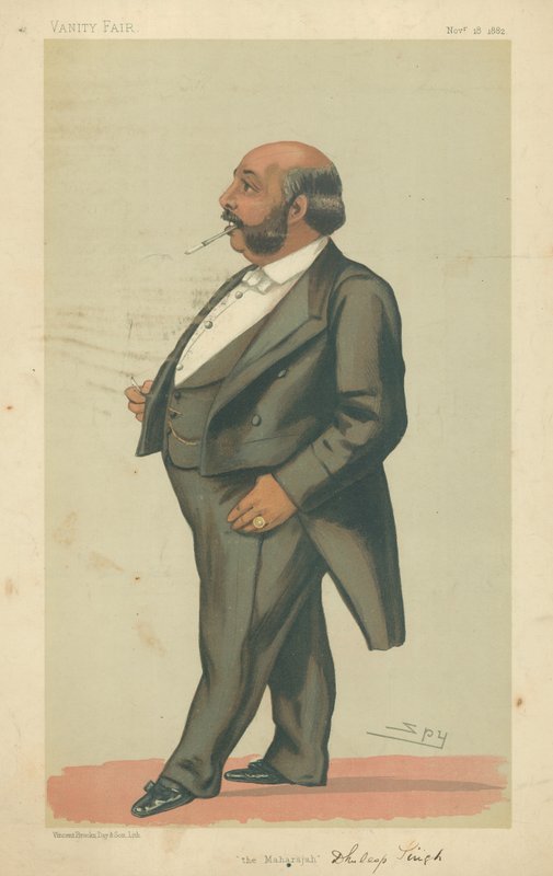 Őszentsége a Maharahah Duleep Singh GCSI, The Maharajah, 1882. november 18., Vanity Fair karikatúra. alkotó: Leslie Matthew Ward