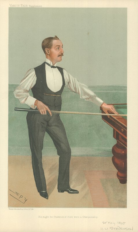 Harry W Stevenson, Lehetne bajnok, ha lenne bajnokság, 1905. május 25., Vanity Fair rajzfilm alkotó: Leslie Matthew Ward