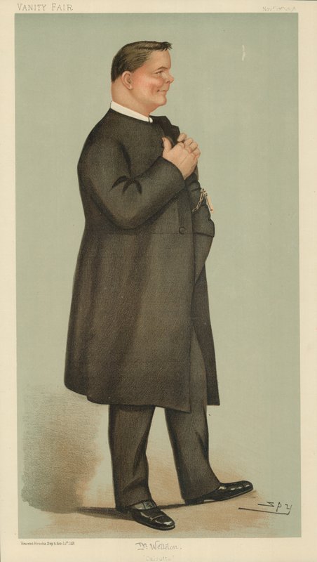 James Edward Cowell Weldon, Kalkutta püspök-jelöltje, Kalkutta, 1898. november 17., Vanity Fair rajzfilm alkotó: Leslie Matthew Ward