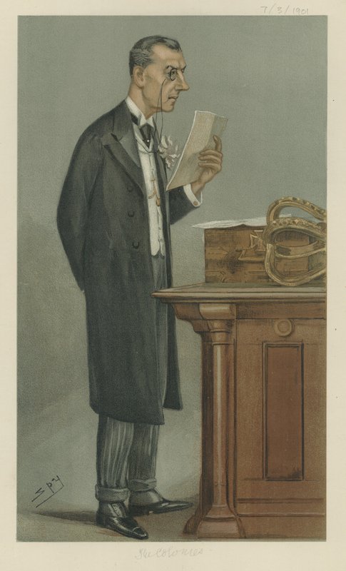 Joseph Chamberlain (színes litó) alkotó: Leslie Matthew Ward