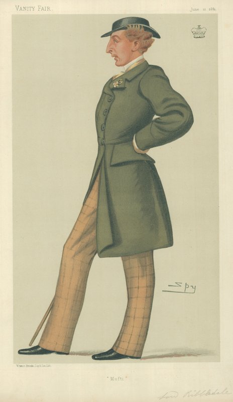Lord Ribblesdale, Mufti, 1881. június 11., Vanity Fair rajzfilm alkotó: Leslie Matthew Ward