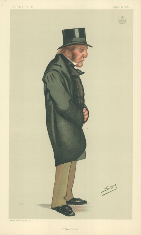 Lord Tollemache, Cheshire, 1881. április 30., Vanity Fair karikatúra alkotó: Leslie Matthew Ward