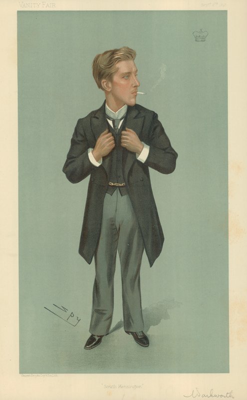 Lord Warkworth, South Kensington, 1897. szeptember 2., Vanity Fair rajzfilm alkotó: Leslie Matthew Ward