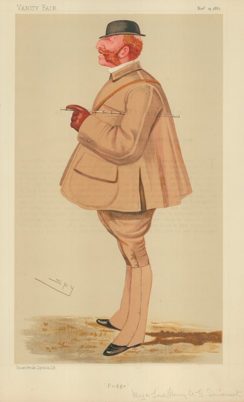 Lord Henry Arthur George Somerset őrnagy, Podge, 1887. november 19., Vanity Fair karikatúra alkotó: Leslie Matthew Ward