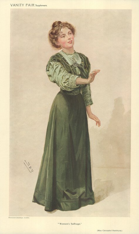 Christabel Pankhurst kisasszony alkotó: Leslie Matthew Ward