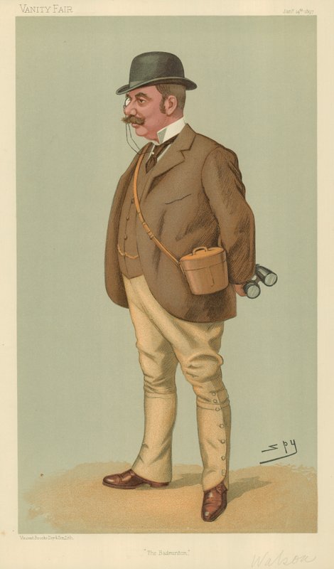 Alfred Edward Thomas Watson, A tollaslabda, 1897. január 14., Vanity Fair rajzfilm alkotó: Leslie Matthew Ward