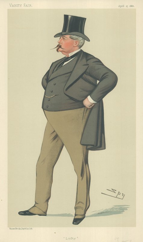 Mr Arthur Loftus Tottenham, Lofty, 1882. április 15., Vanity Fair rajzfilm alkotó: Leslie Matthew Ward