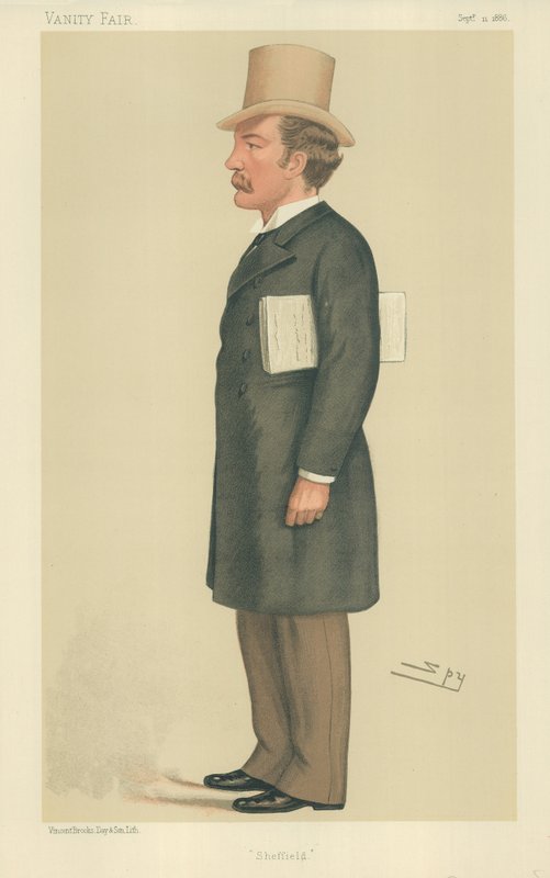 Charles Beilby Stuart-Wortley, Sheffield, 1886. szeptember 11., Vanity Fair rajzfilm alkotó: Leslie Matthew Ward