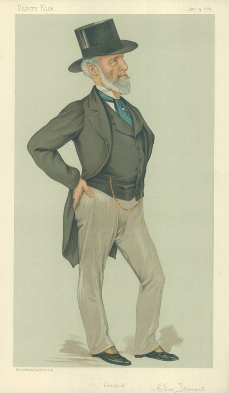 Charles Tennant, Glasgow, 1883. június 9., Vanity Fair rajzfilm alkotó: Leslie Matthew Ward