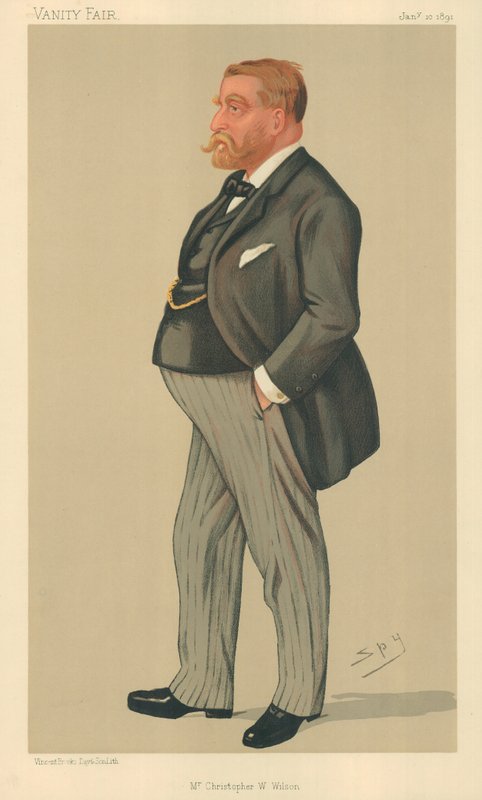 Christopher W Wilson úr, 1891. január 10., Vanity Fair rajzfilm alkotó: Leslie Matthew Ward