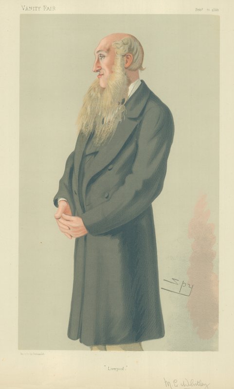 Mr E Whitley, Liverpool, 1880. február 21., Vanity Fair karikatúra alkotó: Leslie Matthew Ward