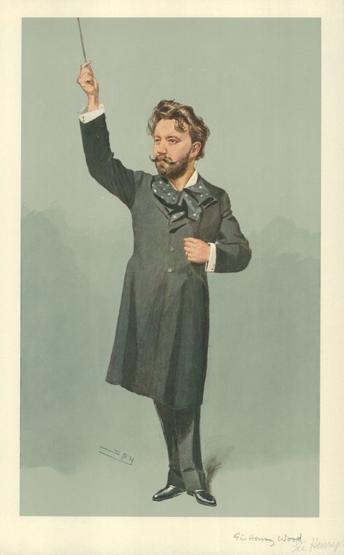 Mr Henry J Wood, 1907. április 17., Vanity Fair rajzfilm alkotó: Leslie Matthew Ward
