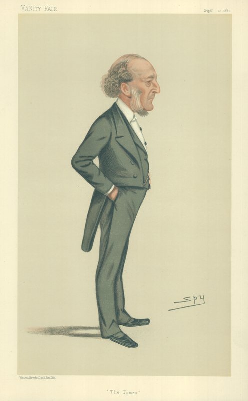 Mr John Walter, The Times, 1881. szeptember 10., Vanity Fair rajzfilm alkotó: Leslie Matthew Ward