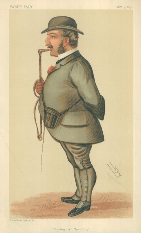 Mr Leopold de Rothschild, Verseny és sport, 1884. december 13., Vanity Fair rajzfilm alkotó: Leslie Matthew Ward