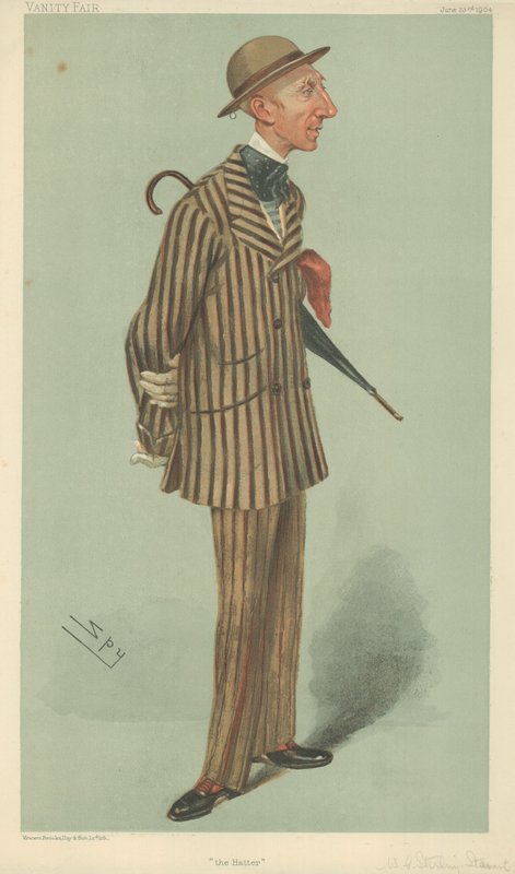 Mr William Crawfurd Stirling-Stuart, A kalapos, 1904. június 23., Vanity Fair rajzfilm alkotó: Leslie Matthew Ward