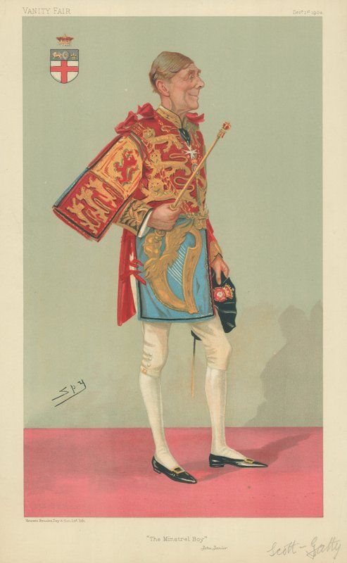 Sir Alfred Scott-Gatty, The Minstrel Boy, 1904. december 1., Vanity Fair rajzfilm alkotó: Leslie Matthew Ward