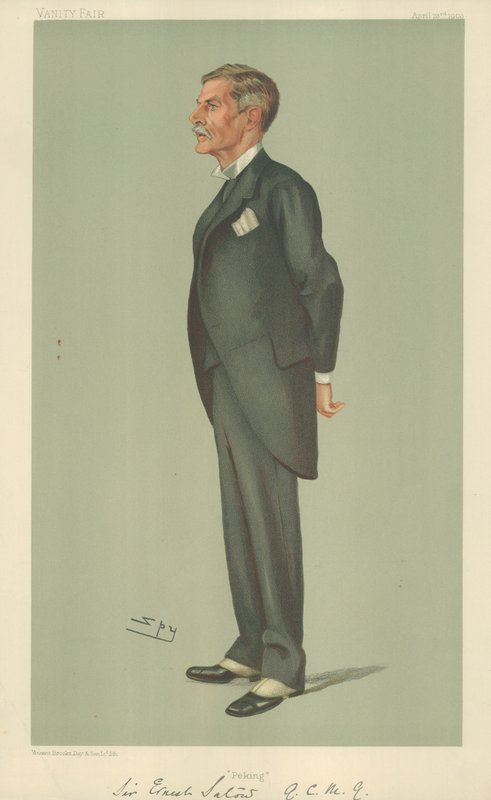 Sir Ernest Satow, Peking, 1903. április 23., Vanity Fair karikatúra alkotó: Leslie Matthew Ward