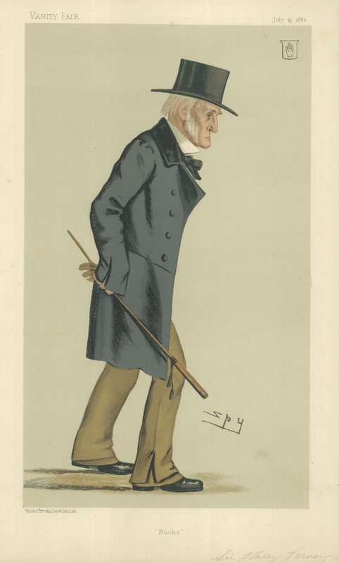 Sir Harry Verney, Bucks, 1882. július 15., Vanity Fair karikatúra alkotó: Leslie Matthew Ward