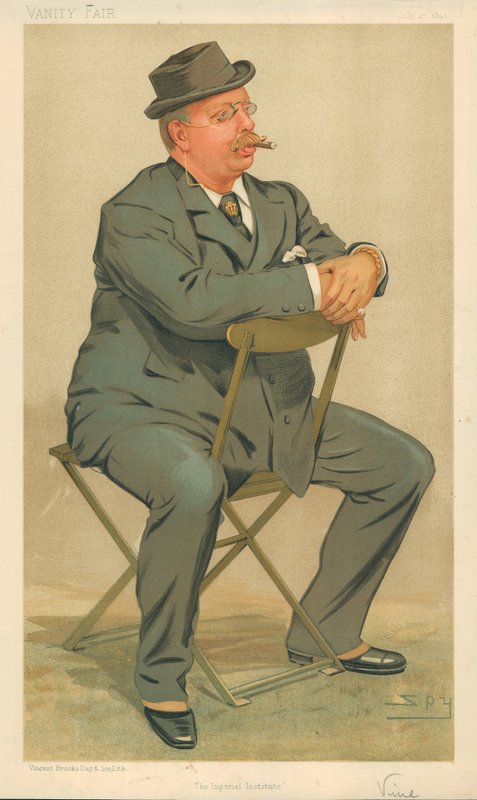 Sir J. R. S. Vine, The Imperial Institute, 1893. július 27., Vanity Fair rajzfilm alkotó: Leslie Matthew Ward