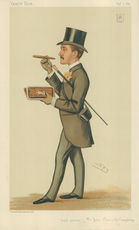Sir John Christopher Willoughby, High Princes, 1884. szeptember 6., Vanity Fair karikatúra alkotó: Leslie Matthew Ward