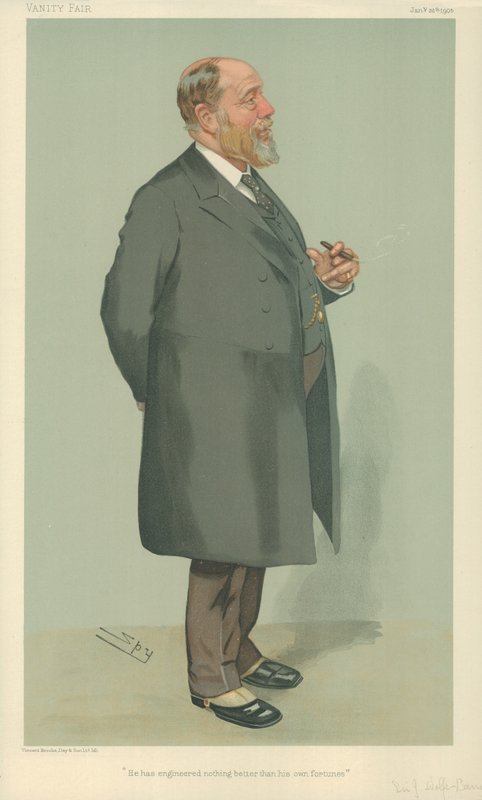 Sir John Wolfe-Barr, Semmit sem tervezett jobban, mint a saját szerencséjét, 1905. január 26., Vanity Fair karikatúra alkotó: Leslie Matthew Ward