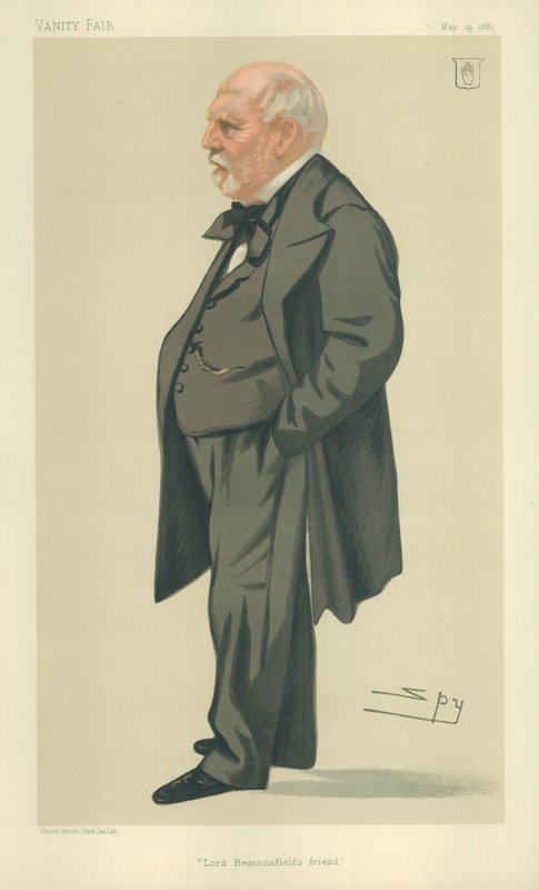 Sir Philip Rose, Lord Beaconsfield barátja, 1881. május 14., Vanity Fair rajzfilm alkotó: Leslie Matthew Ward