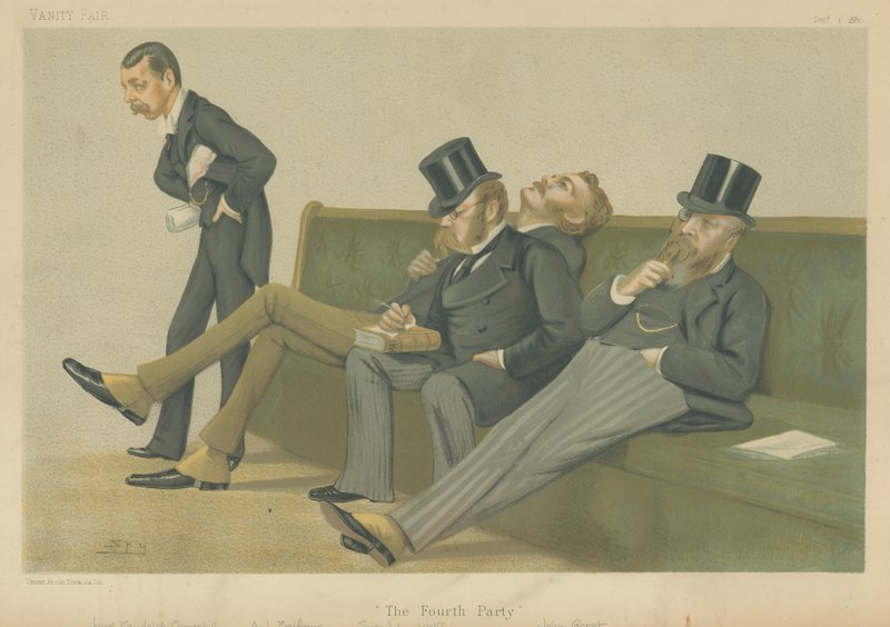 Spencer-Churchill, Balfour, Drummond-Wolff és Gorst alkotó: Leslie Matthew Ward