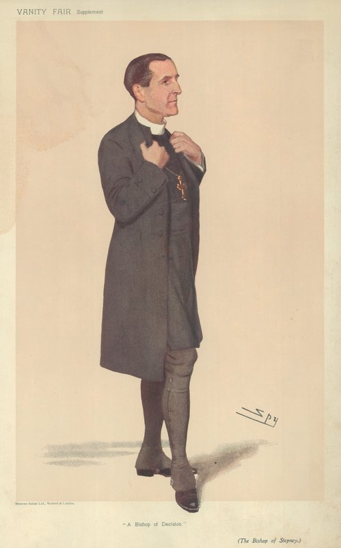 Stepney püspöke, a döntés püspöke, 1906. április 19., Vanity Fair rajzfilm alkotó: Leslie Matthew Ward