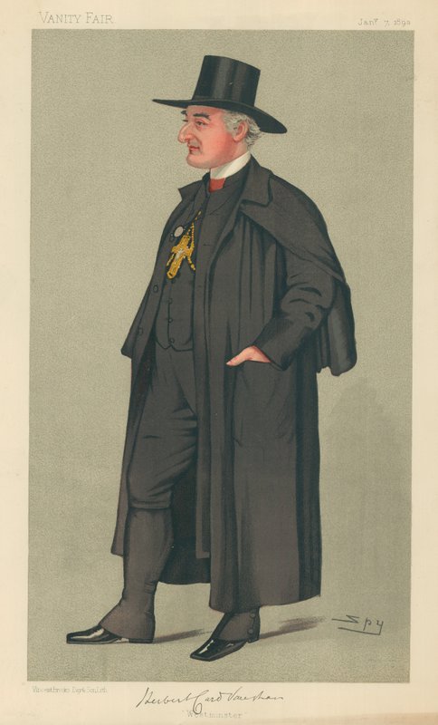 The Bishop of Westminster, Westminster, 1893. január 7., Vanity Fair rajzfilm alkotó: Leslie Matthew Ward