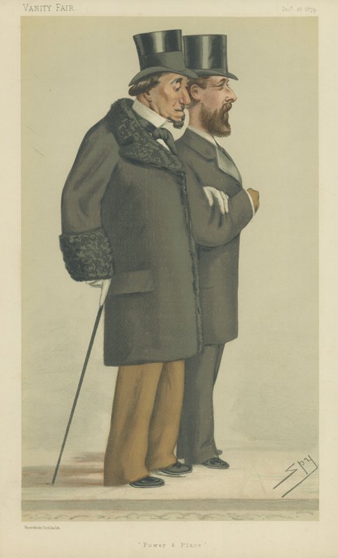 Beaconsfield grófja és Mr Montagu William Lowry Corry alkotó: Leslie Matthew Ward