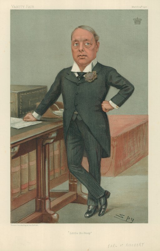 The Earl of Rosebury, Little Bo-Peep, 1901. március 14., Vanity Fair rajzfilm alkotó: Leslie Matthew Ward