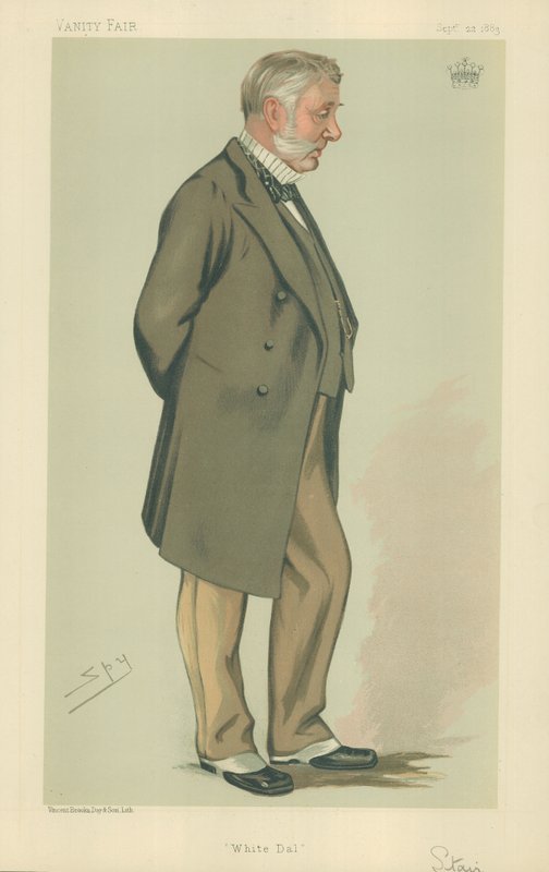 The Earl of Stair, White Dal, 1883. szeptember 22., Vanity Fair rajzfilm alkotó: Leslie Matthew Ward