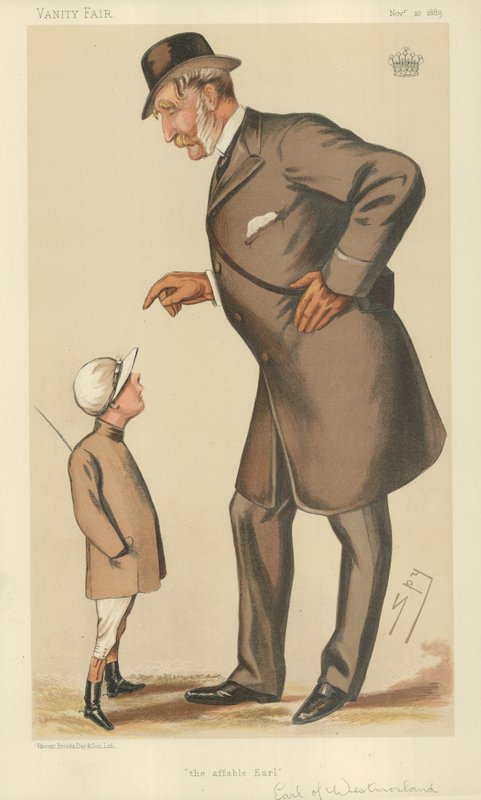 The Earl of Westmoreland, A kedves gróf, 1883. november 10., Vanity Fair karikatúra. alkotó: Leslie Matthew Ward