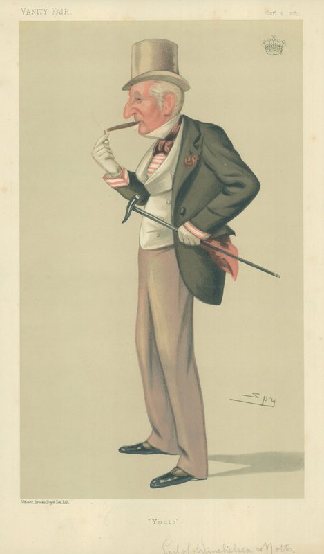 The Earl of Winchilsea and Nottingham, Ifjúság, 1880. október 2., Vanity Fair karikatúra alkotó: Leslie Matthew Ward