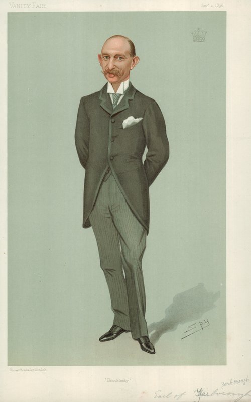 The Earl of Yarborough, Brocklesby, 1896. január 2., Vanity Fair rajzfilm alkotó: Leslie Matthew Ward