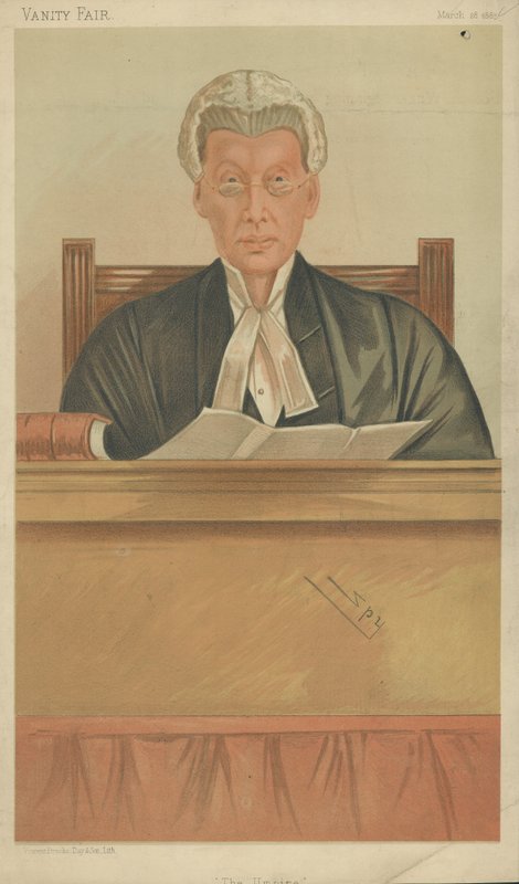 A tisztelt Sir J W Chitty alkotó: Leslie Matthew Ward