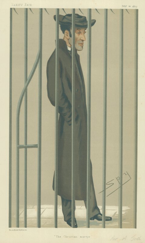 The Reverend Arthur Tooth, A keresztény mártír, 1877. február 10., Vanity Fair rajzfilm alkotó: Leslie Matthew Ward