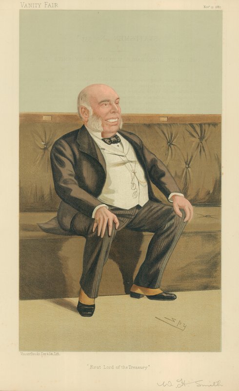 The Right Hon William Henry Smith, a kincstár első ura, 1887. november 12., Vanity Fair rajzfilm alkotó: Leslie Matthew Ward