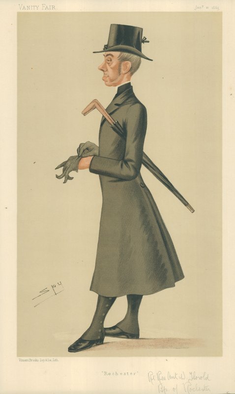 The Right Rev Anthony Wilson Thorold, Rochester püspöke, Rochester, 1885. január 10., Vanity Fair rajzfilm alkotó: Leslie Matthew Ward