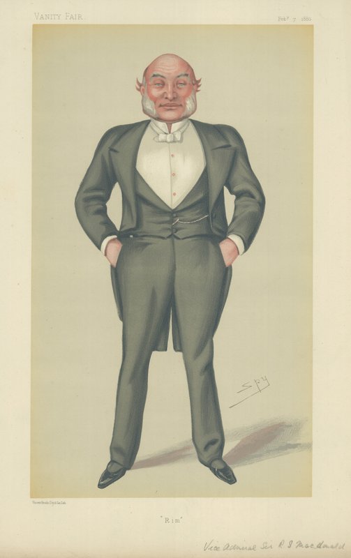 Sir Reginald John Macdonald admirális alkotó: Leslie Matthew Ward